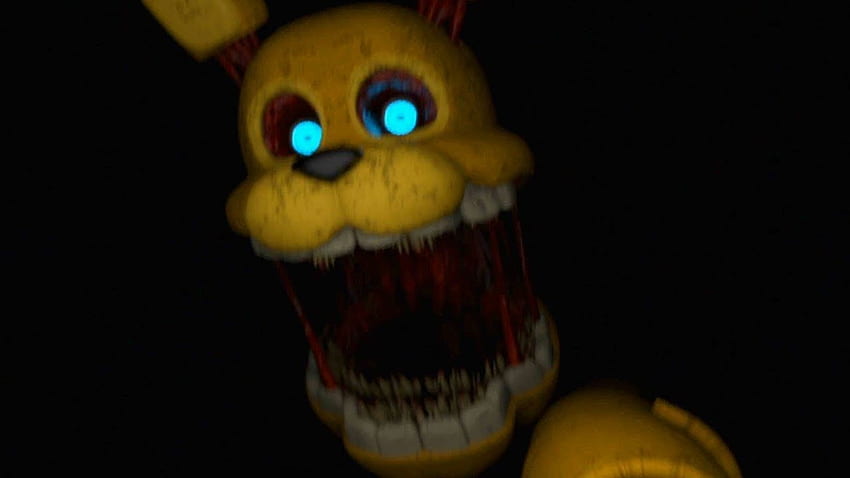 TRAPPED OVERNIGHT with SPRING BONNIE. A TERRIFYING NIGHT!. FNAF Yellow Rabbit HD wallpaper