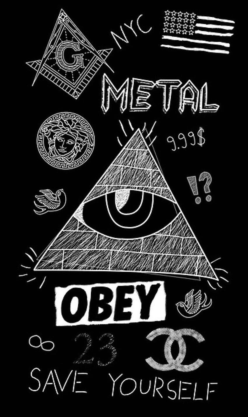 Illuminati , Background t, Obey Logo HD phone wallpaper