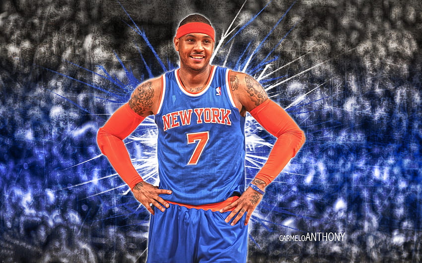 Carmelo Anthony New York Knicks, Carmelo Anthony Logo HD wallpaper