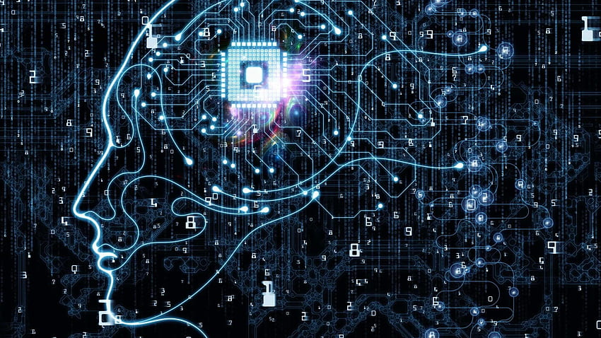 Neuro e inteligencia artificial, máquina humana fondo de pantalla
