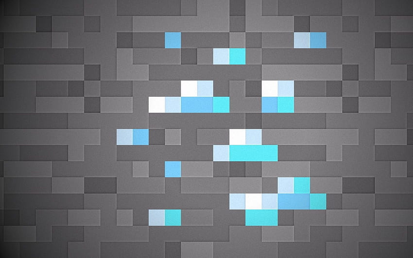 Texture de bloc de minerai de diamant Minecraft Fond d'écran HD