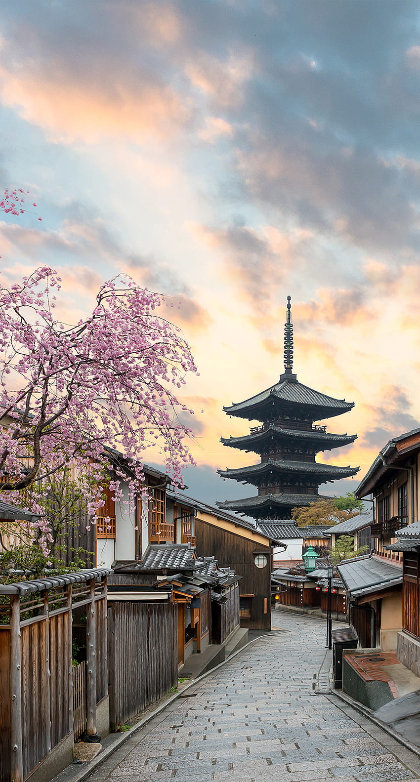 Travel, sky for iPhone or Android, Kyoto HD phone wallpaper