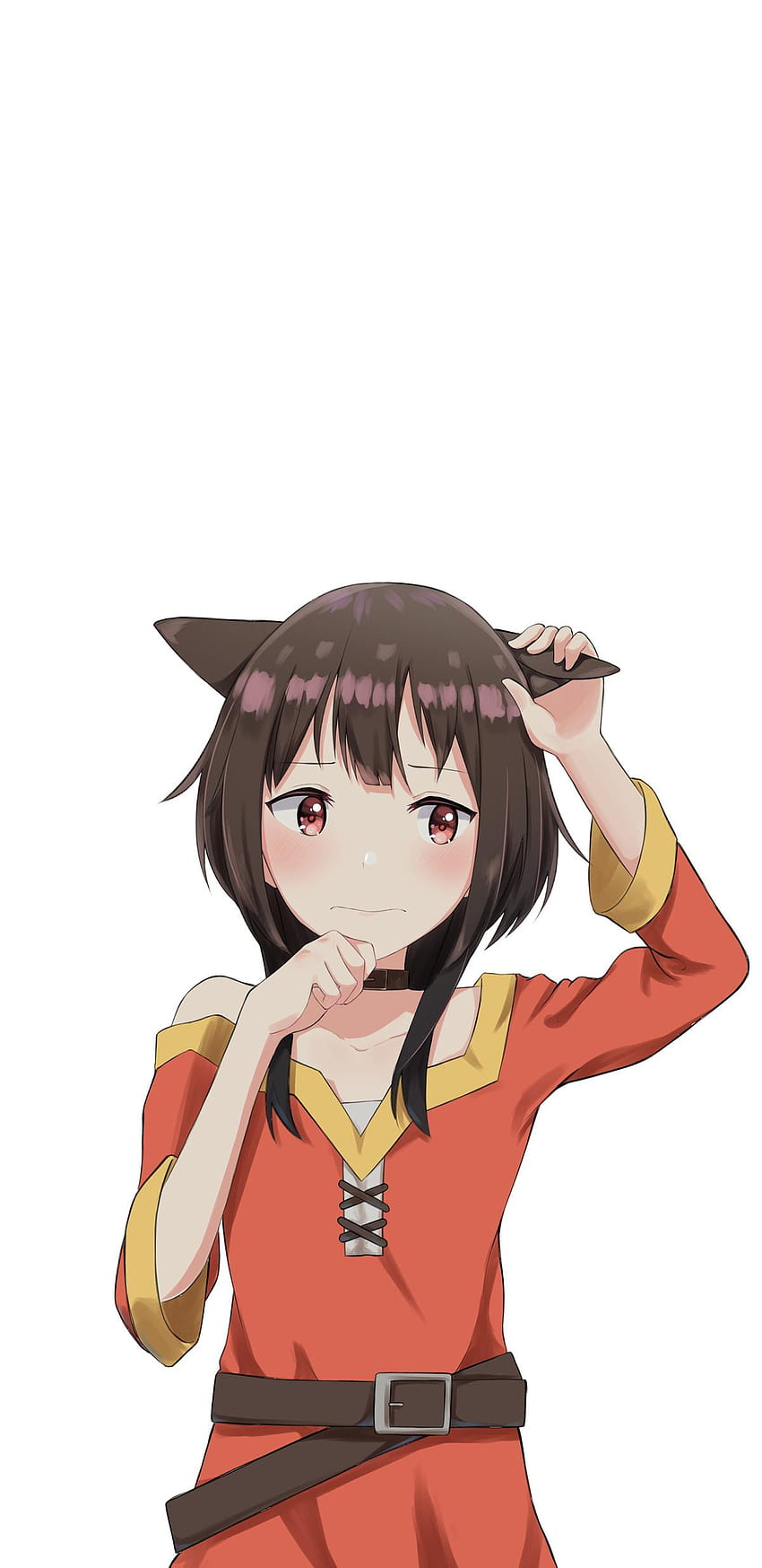 Neko Megu (Mobile 9:18.5 Edition) Btw Let Me Know If You Want More Of These (i Have A Folder Of Almost 500 Of Various Best Girls In This Format) : Megumin HD phone wallpaper
