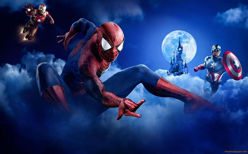 SpiderMan Iron Man Marvel Cinematic Universe Iron Spider Kawaii Spiderman  superhero christmas Decoration desktop Wallpaper png  PNGWing