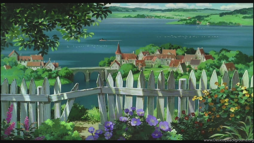 Tło usługi dostawy Kiki Studio Ghibli, usługa dostawy Kiki Tapeta HD