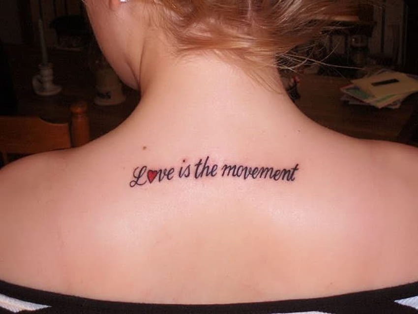 Lve is The Movement, tattoo girl, graphy, love, tattoo, girl, heart, lovely, female HD wallpaper