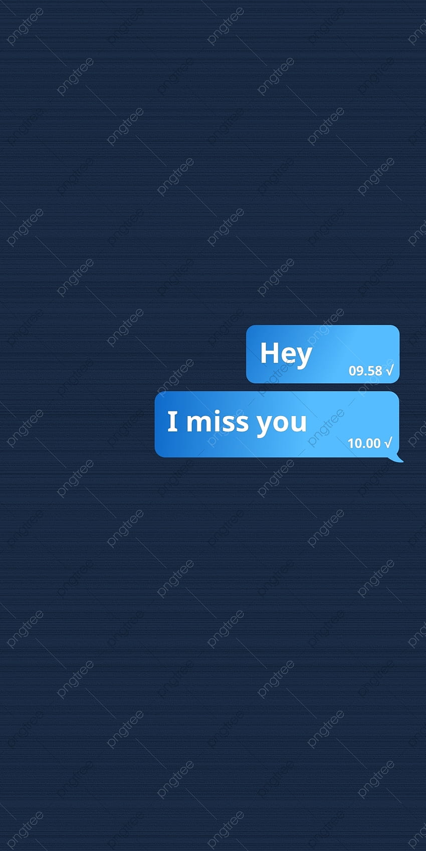 Dark Blue Mobile With Unreplied Message I Miss You Background ...
