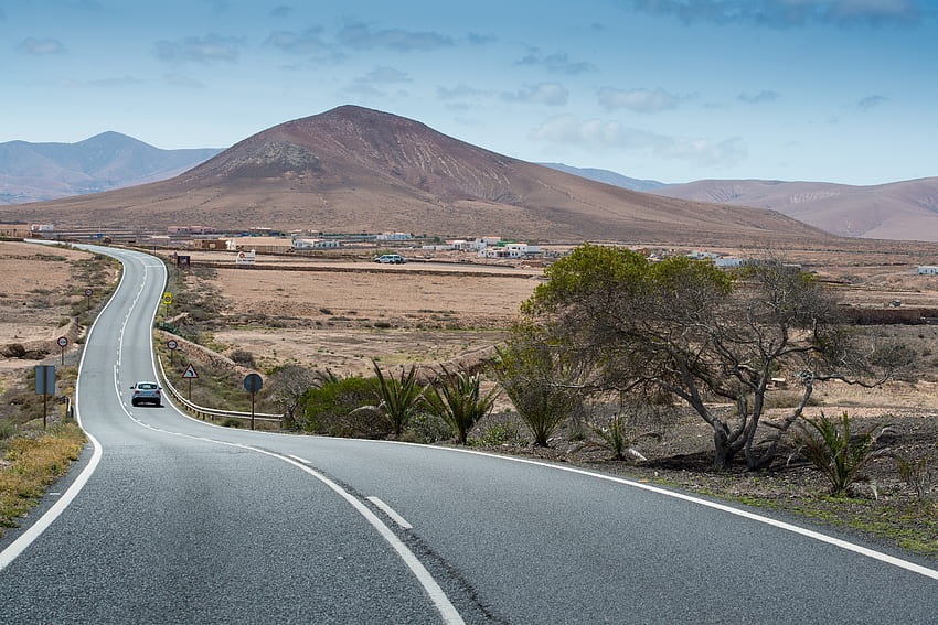 Natur, Straße, Markup, Autobahn, Fuerteventura HD-Hintergrundbild