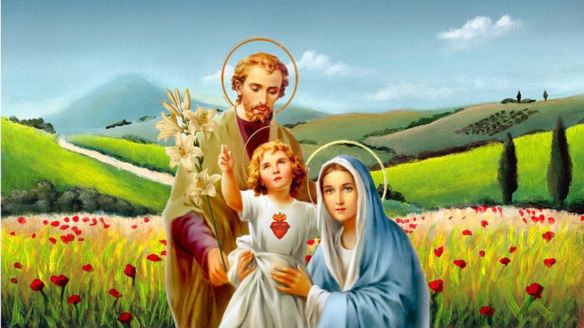 Jesus Mary Joseph , Saint Joseph HD wallpaper