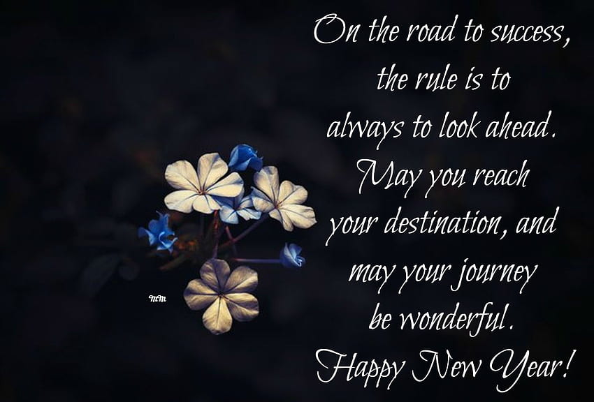 Happy New Year, Wishes, Journey, New Year, Greetings, Success, Happiness, Holidays HD wallpaper