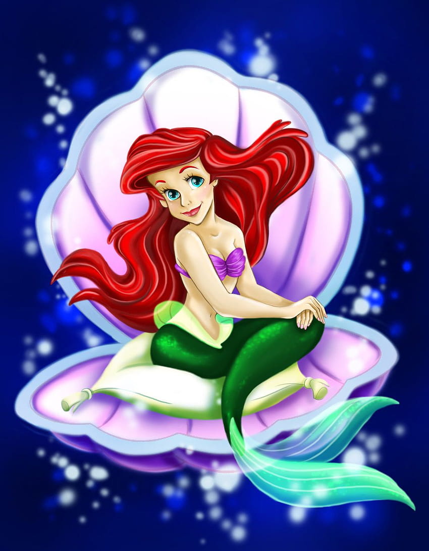 de La Sirenita Ariel para Android - Dibujos animados fondo de pantalla del teléfono