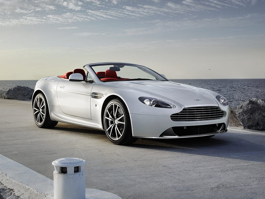 Sea, Aston Martin, Cars, Front View, Style, V8, Vantage, 2012 HD wallpaper