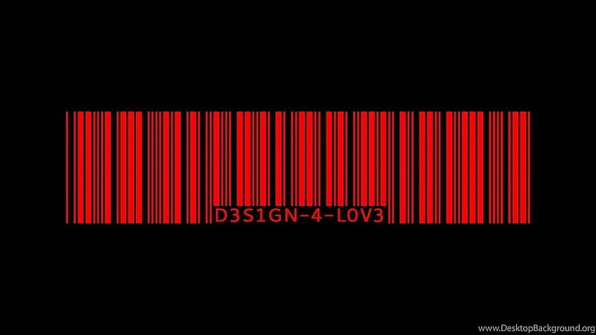 Red Barcode Black Red Your HD wallpaper