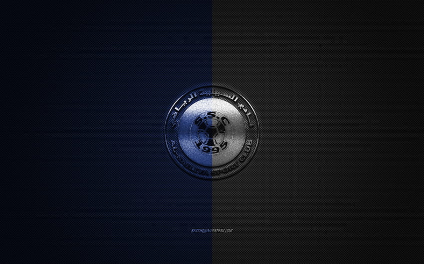 Al-Sailiya SC, Qatar football club, QSL, blue logo, blue carbon fiber background, Qatar Stars League, football, Doha, Qatar, Al-Sailiya SC logo HD wallpaper