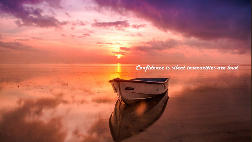 Confidence is silent insecurities are loud, Insecurity HD wallpaper