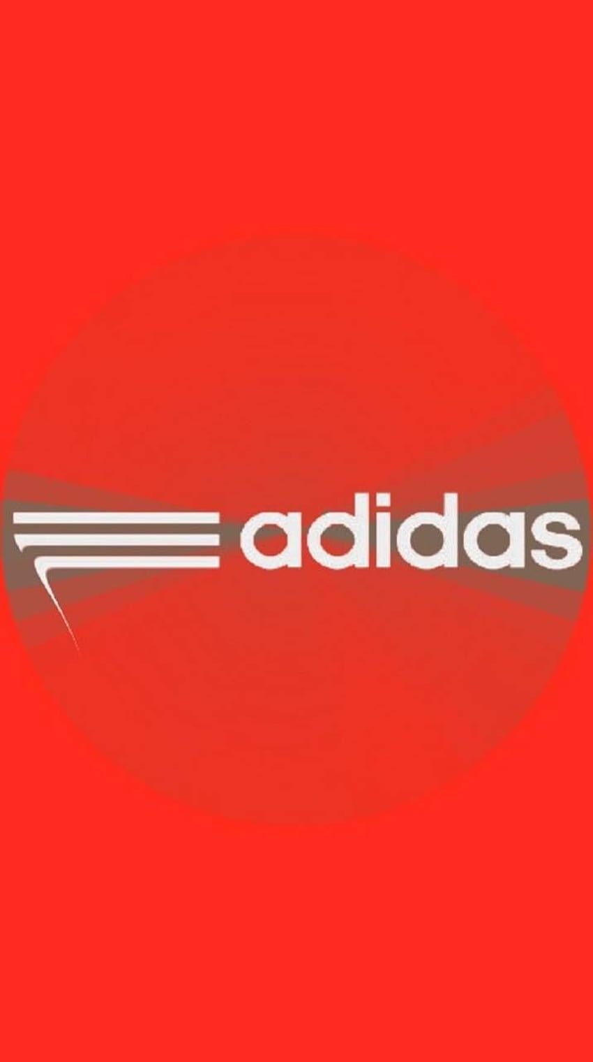 adidas logo, Orange Adidas Logo HD phone wallpaper