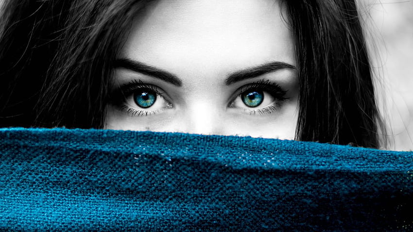 Blue eyes, Woman, Beautiful, Girl, , , Big Eye HD wallpaper