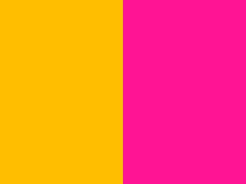 Pink and Yellow, Two Color HD wallpaper