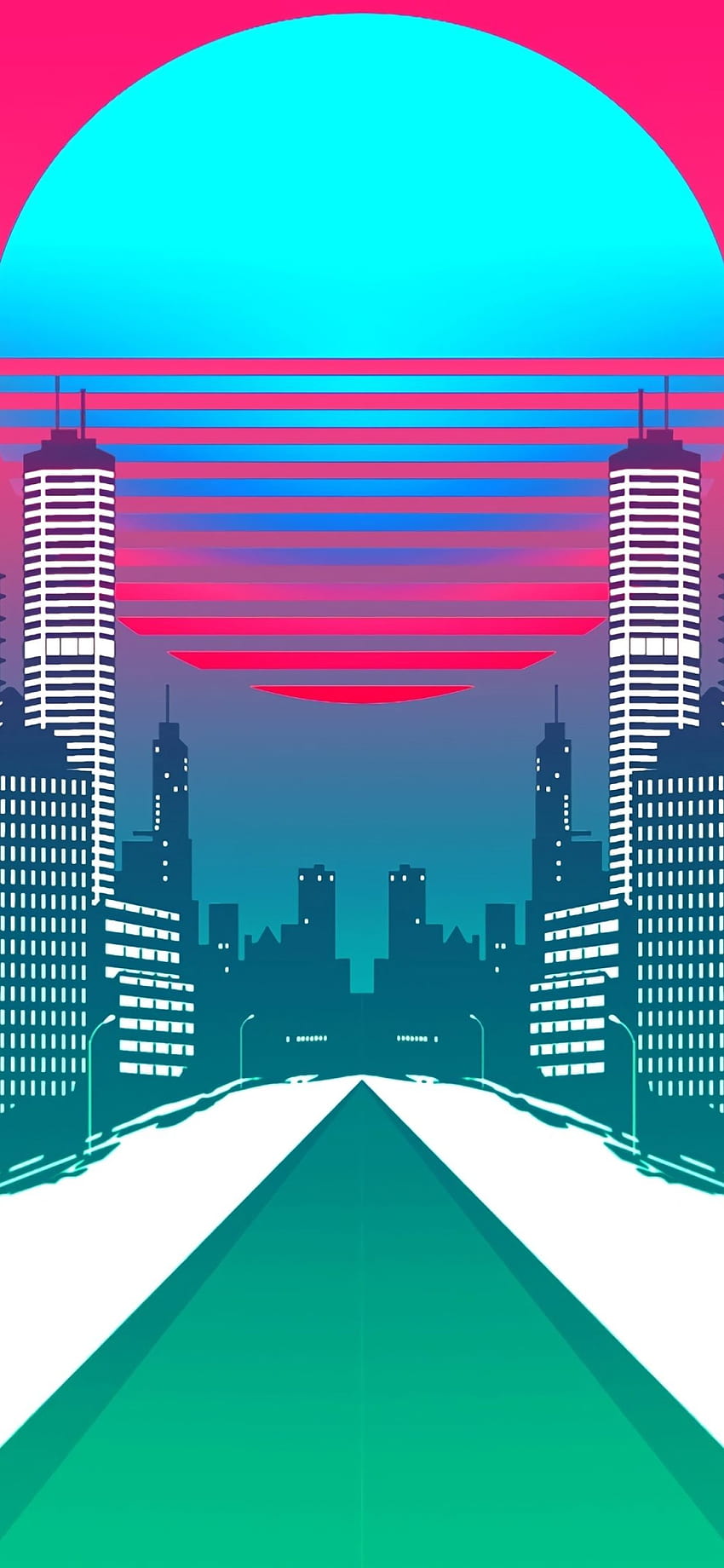 City Retrowave Synthwave Art Iphone Xs Max Hd Phone Wallpaper Pxfuel