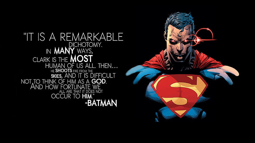 Batman Superman Quotes – QuotesTa, Superman Hope HD wallpaper | Pxfuel
