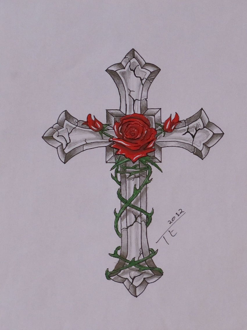 Rose Cross . Purple Cross , Awesome Cross Background and Easter Cross, Cross and Roses HD phone wallpaper