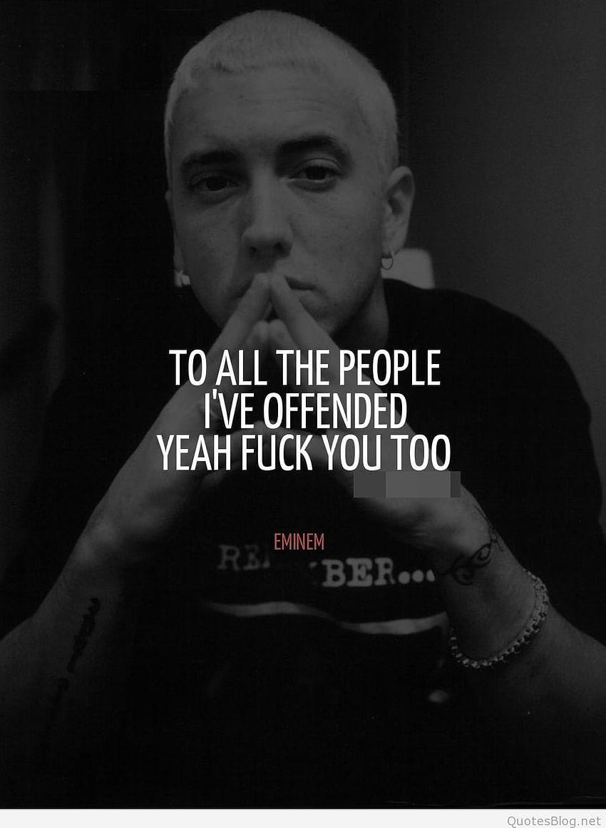 Recovery Eminem Quotes