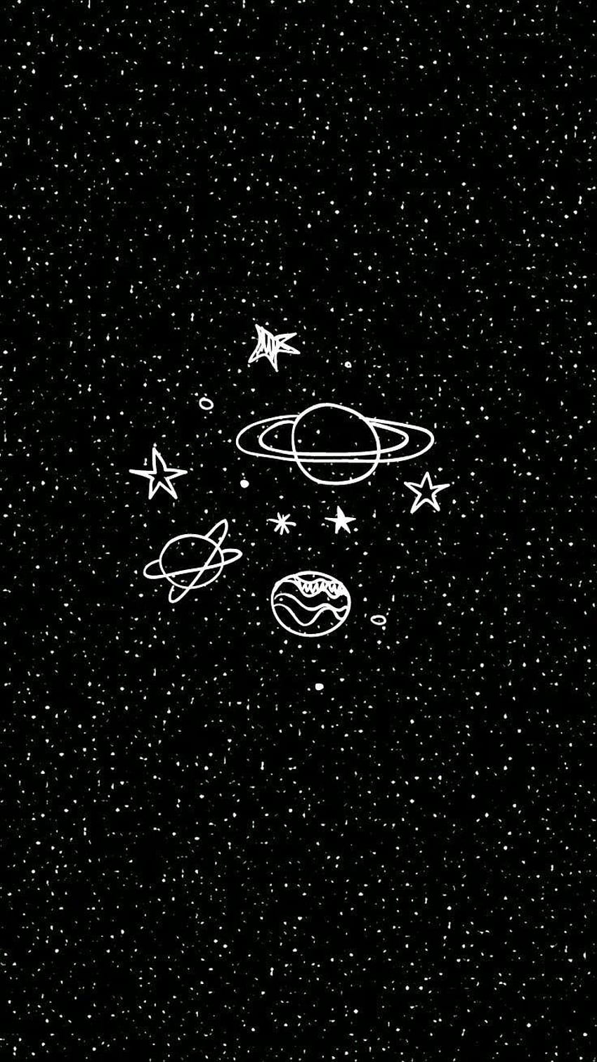 Aesthetic Black Space, Outer Space Aesthetic HD phone wallpaper