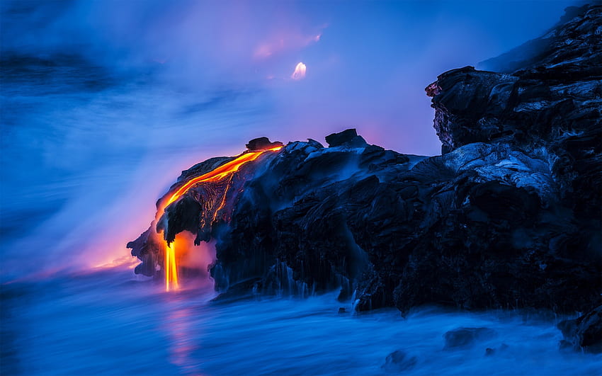 Volcanic Lightning Hd Wallpaper Pxfuel 