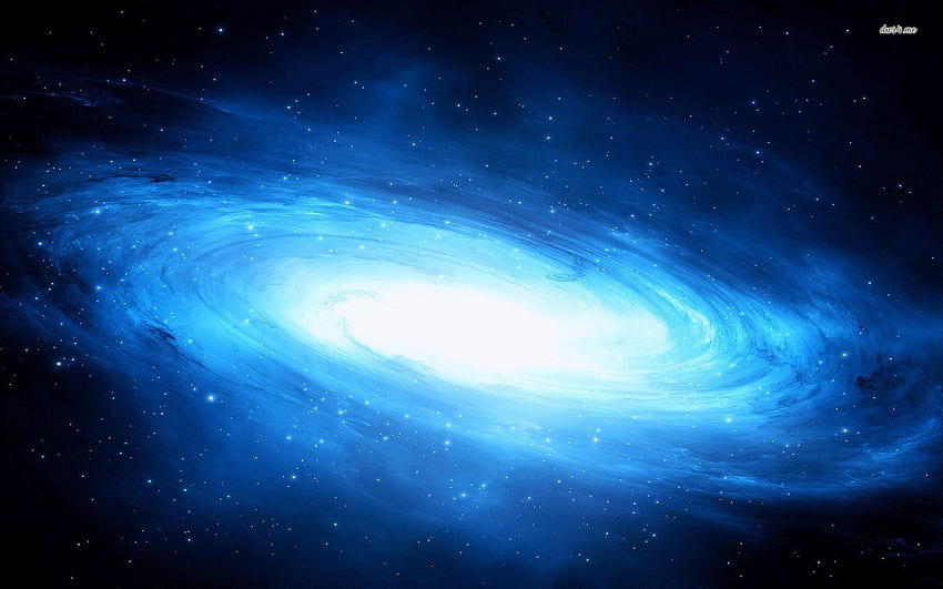Space Black Hole - er über den Weltraum, Blaues Schwarzes Loch HD-Hintergrundbild