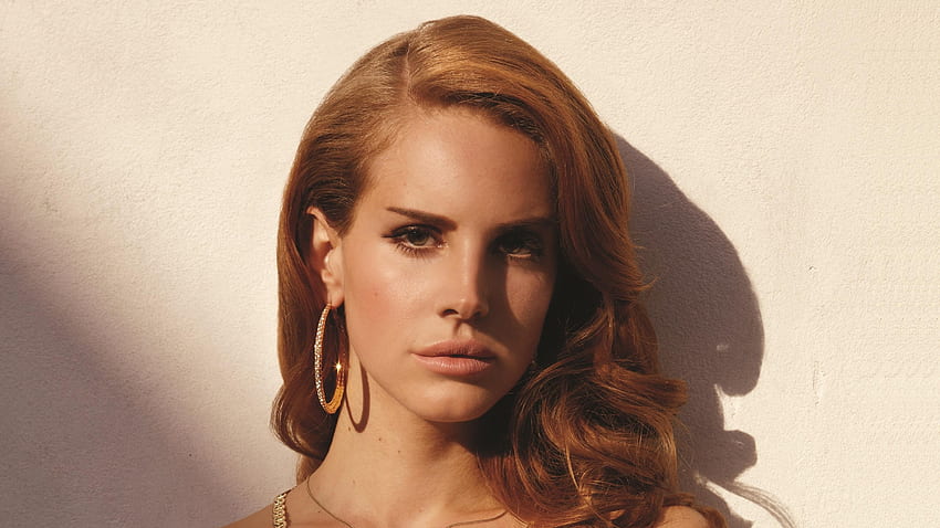 Pelirroja, Lana Del Rey, bonita cantante fondo de pantalla
