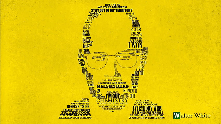 Creé un póster de Walter's Quotes: Breaking Bad fondo de pantalla