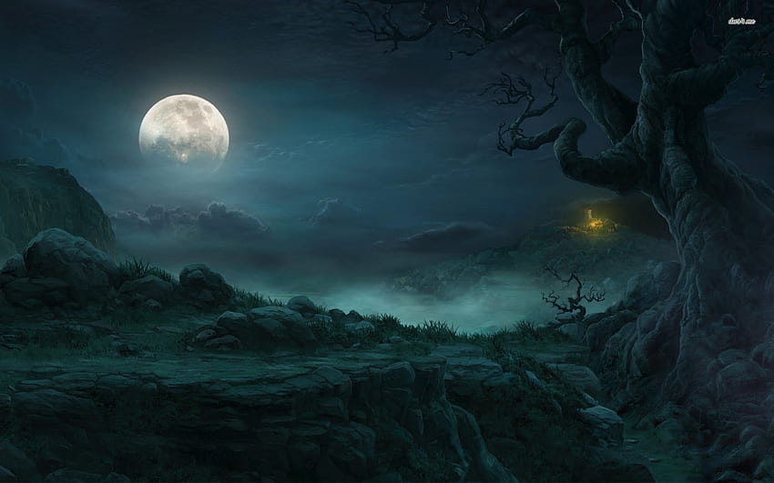 - 13038-full-moon-in-the-forest--fantasy-.jpg.2b4117be5352ca9046bcaff824ad60d0.jpg | Animal Jam Clans Wiki | FANDOM powered by Wikia HD wallpaper