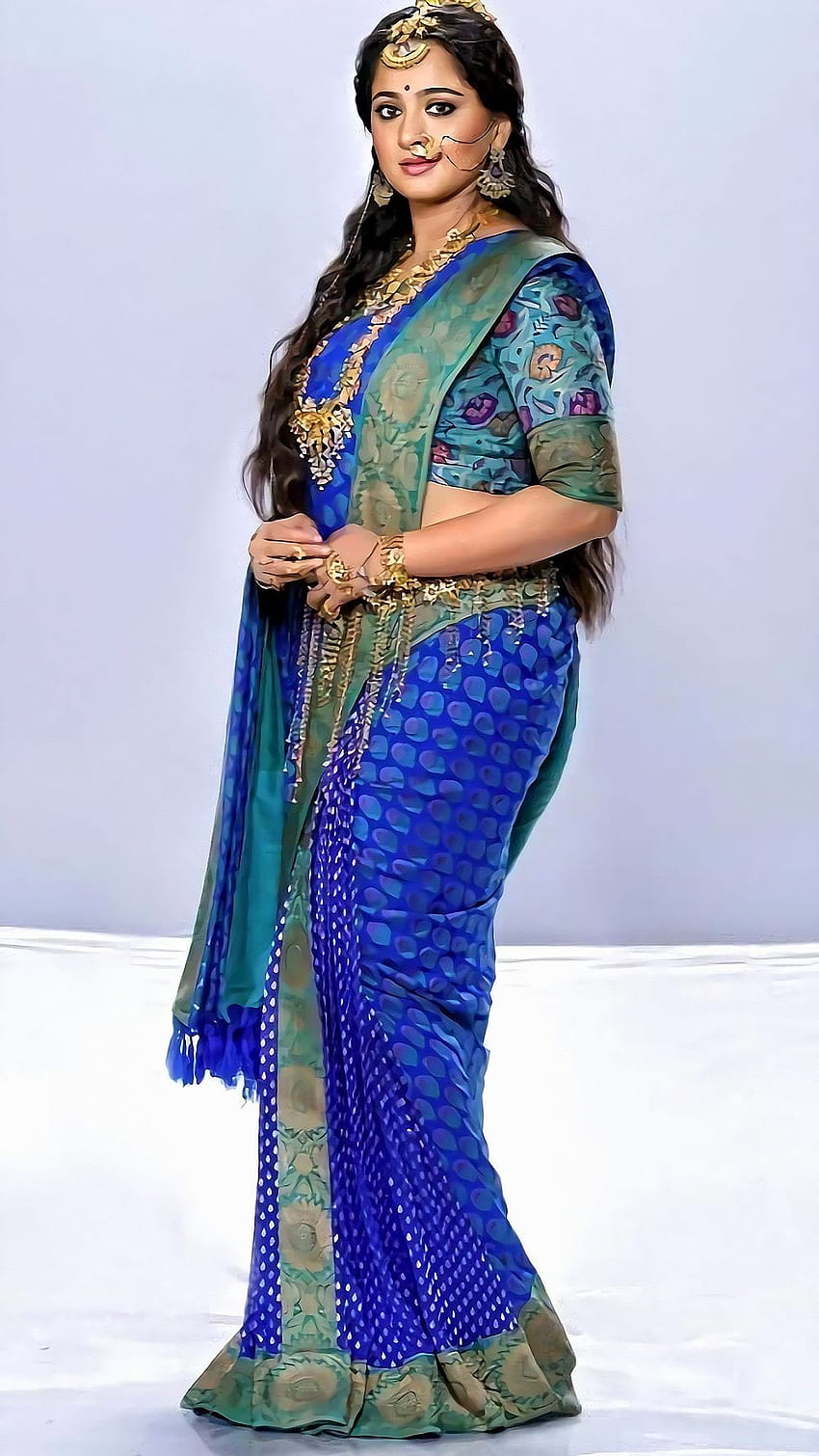 Anushka Shetty, bahubali2, telugu aktorka Tapeta na telefon HD