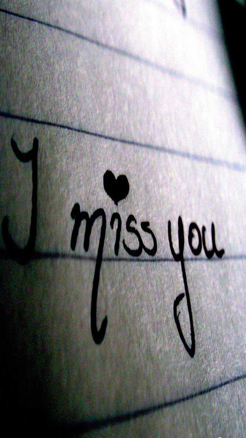 I miss you write on paper iphone 6 full . iPhone HD phone wallpaper