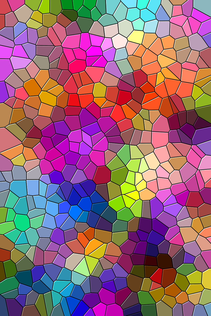 Muster, mehrfarbig, kunterbunt, Textur, Texturen, Mosaik HD-Handy-Hintergrundbild