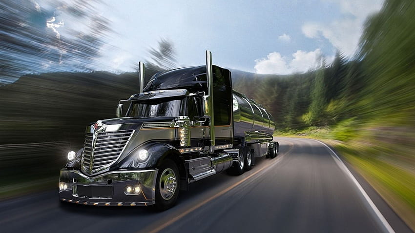 International Truck, Road, Truck, Transport, International HD wallpaper