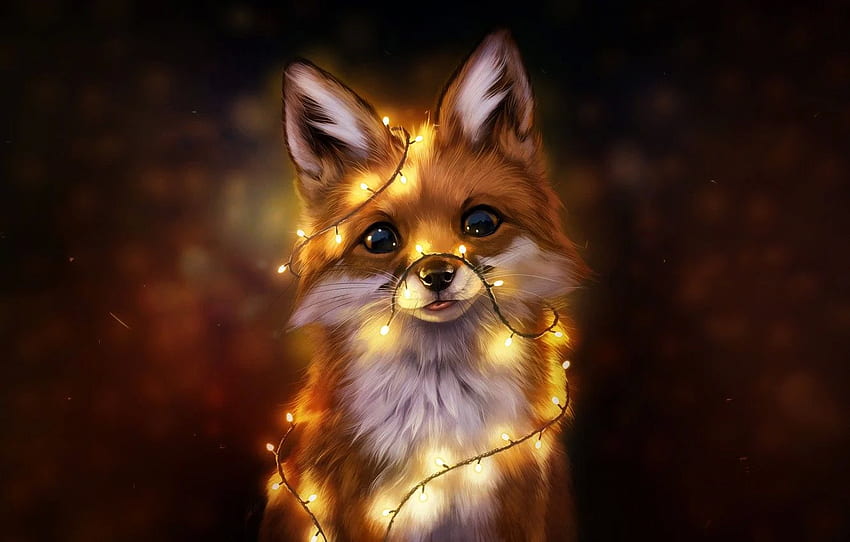 Fox, Eyes, Face, Fox, Art, Art, Eyes - Fox, Fox Cool HD wallpaper