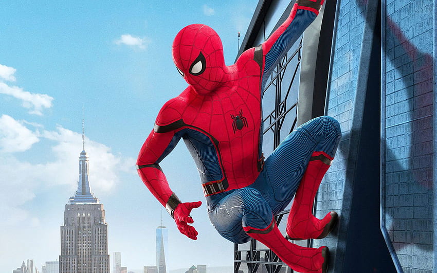 Spider Man . Spider-Man-Laptop, Spider-Man-Telefon und Spider-Man-Cartoon, Spider-Man-Blau HD-Hintergrundbild