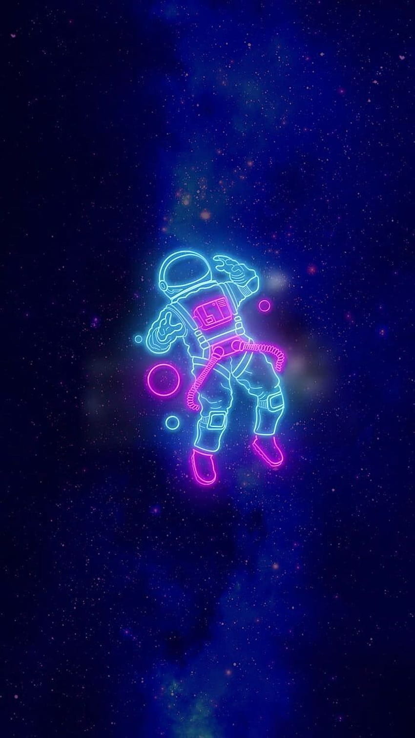 Valeriya on graphy. iphone neon, Astronaut , space, Astronaut 3D HD phone  wallpaper | Pxfuel