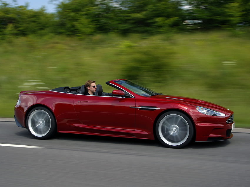 รถยนต์ ธรรมชาติ Aston Martin รถยนต์ มุมมองด้านข้าง ความเร็ว Dbs ปี 2009 วอลล์เปเปอร์ HD