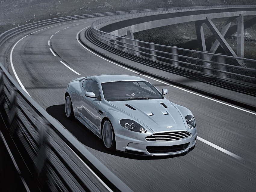 Auto, Aston Martin, Carros, Front View, Bridge, Grey, Dbs, 2008 papel de parede HD