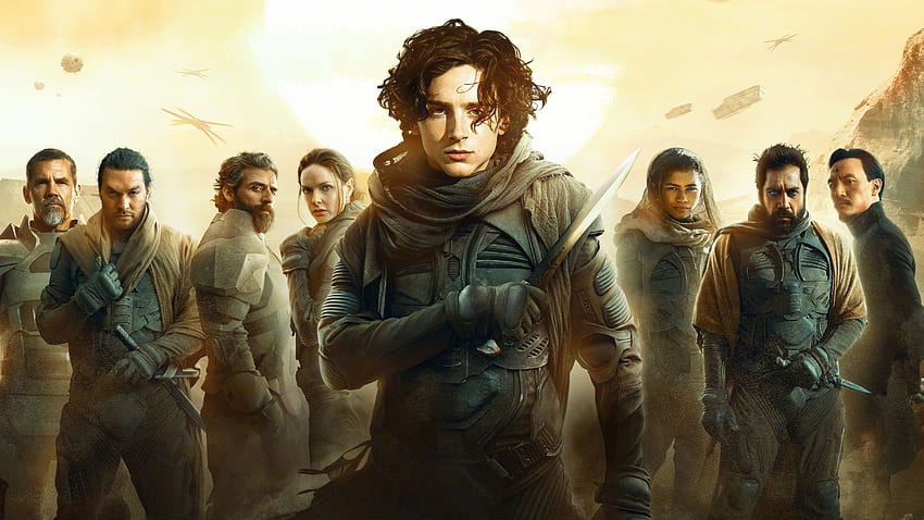 Dune, научно-фантастичен филм от 2021 г., постер HD тапет