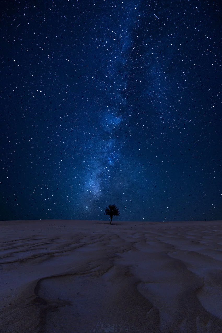 Arabische Wüstennacht. Nachtflut im Jahr 2019. Wüsten, Nacht HD-Handy-Hintergrundbild