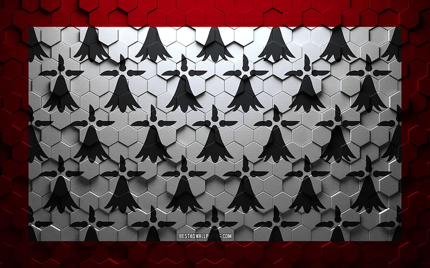 ธงลิมูซิน ศิลปะรังผึ้ง ธงรูปหกเหลี่ยมรถลีมูซิน ศิลปะรูปหกเหลี่ยม 3 มิติของรถลีมูซิน ธงรถลีมูซิน วอลล์เปเปอร์ HD