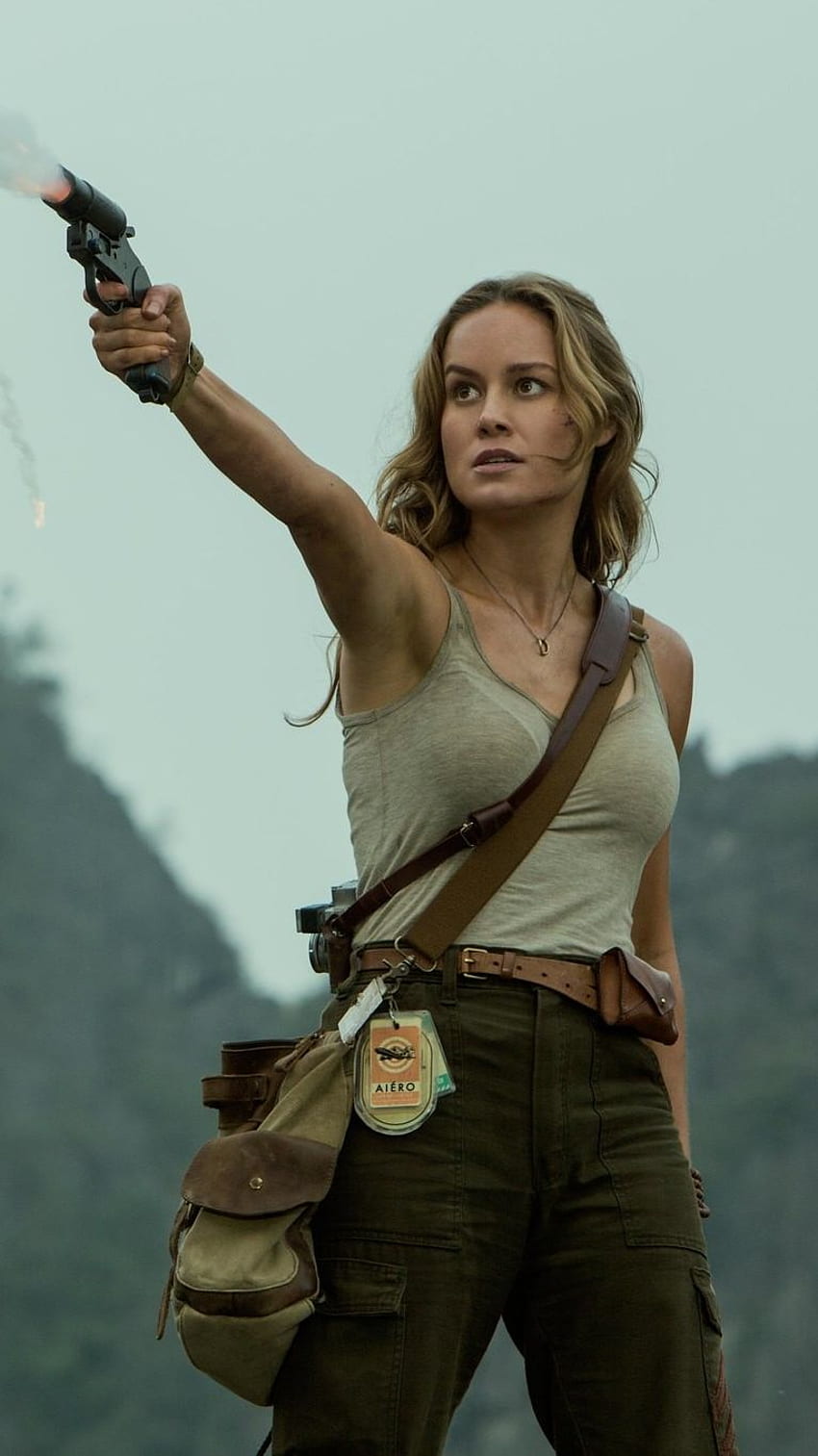 Brie Larson, Kong die Schädelinsel, Hollywood-Film HD-Handy-Hintergrundbild