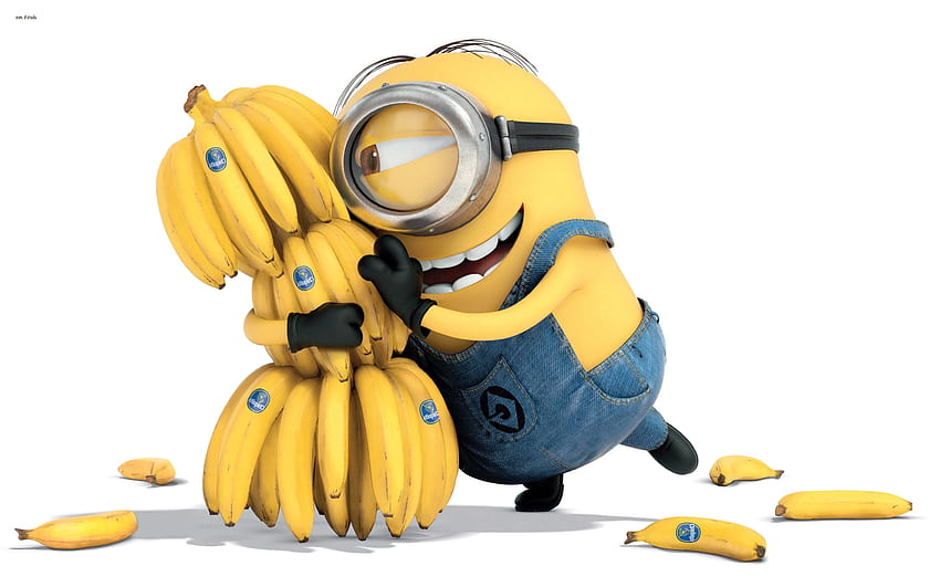 Minion Bananas, Карикатури, , , Фон, Забавен банан HD тапет