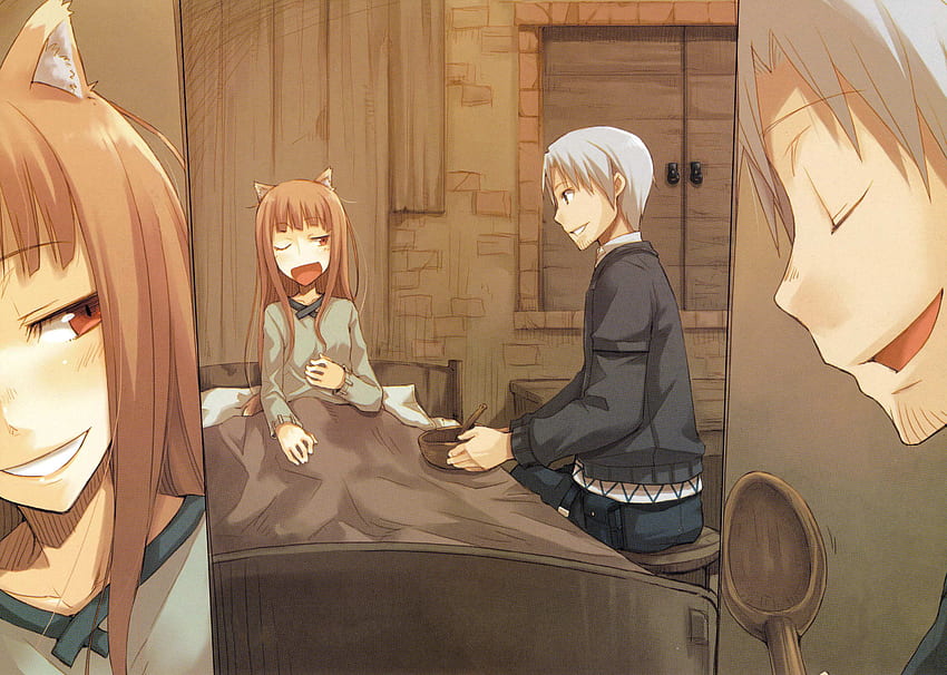 Spice and Wolf, wolf girl, lawrence kraft, holo, horo, wolfgirl, wolf HD wallpaper