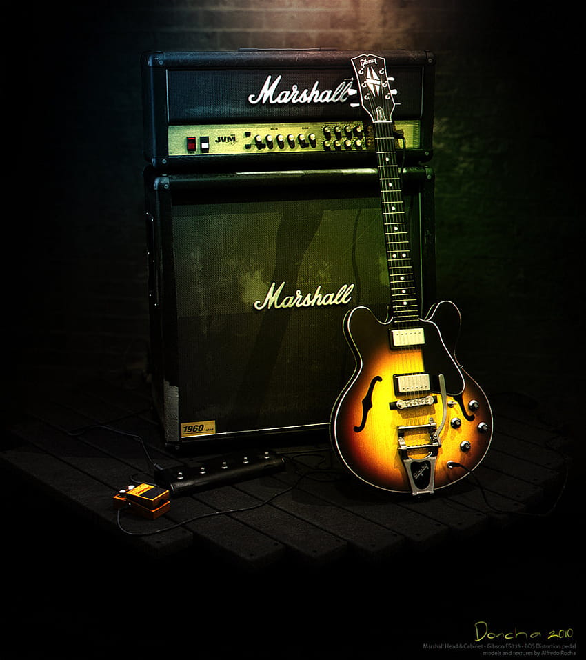 Marshall Amp y Gibson ES335 de doncha [] para tu, Móvil y Tablet. Explora el amplificador Marshall. Amplificador Marshall , Amplificador , Marshall , Gibson 335 fondo de pantalla del teléfono