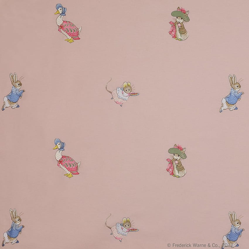 Tecido bordado Beatrix Potter em Multi Papel de parede de celular HD