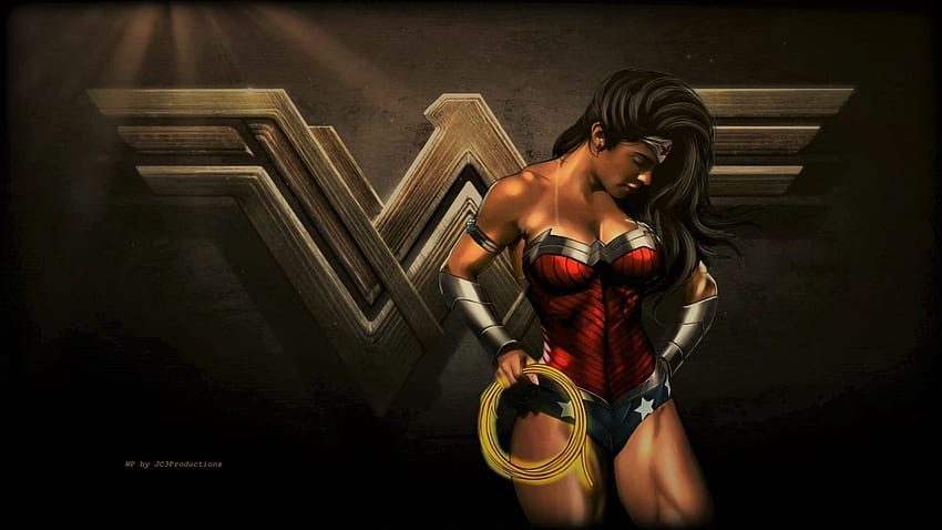 Wonder Woman, amazon warrior, wonder woman, nexus, dibujos animados, dc comics, fan art, superman, s, móvil, 1920x1080 solamente, anime, batman, diana prince fondo de pantalla